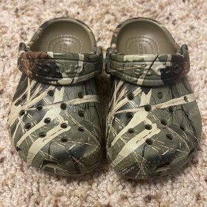 Baby boy camo Crocs